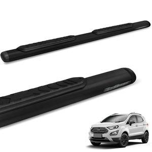 Estribo Lateral Oval Ecosport 2013 A 2021 Oblongo Preto
