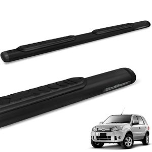 Estribo Lateral Oval Ecosport 2003 A 2012 Oblongo Preto