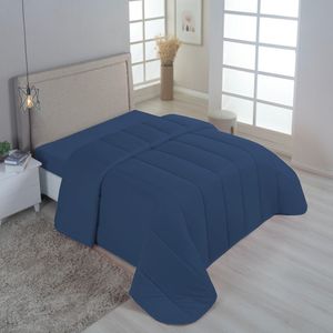 Edredom Minimal King Super Macio Malha 100% Algodão 01 Peça - Azul Marinho