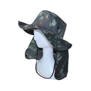 Chapéu De Poliéster Modelo Pescaria Camuflado Com Proteção Para O Pescoço - Glx