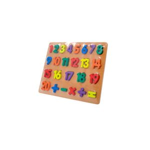 Brinquedo Didático Tabuleiro Encaixe Matemática Números