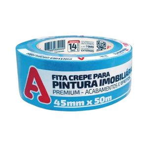 Fita Crepe Imobiliária Azul Neon 45 X 50 Mt - Adere