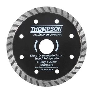 Disco Diamantado Turbo 110 X 20mm - Kit 3 Pecas - Thompson
