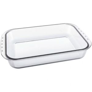 Assadeira Retangular Marinex Em Vidro 36 Cm Transparente