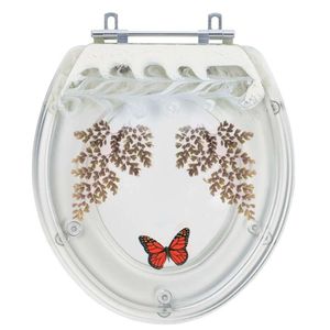 Tampa De Vaso Poliéster Carina Bege Dec. Avenca Borboleta