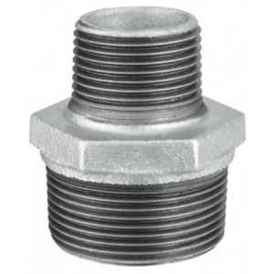 Niple Duplo Ferro Galvanizado Com Redutor 2" X 1" Tupy 1239045