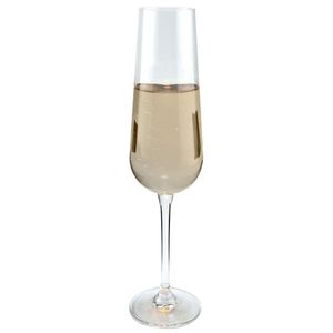 Conjunto De Taças Ardea Para Champanhe Em Cristal Ecológico 220ml Com 06 Peças - Bohemia