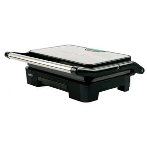 Grill Elétrico Mallory Asteria Compact Inox E Preto