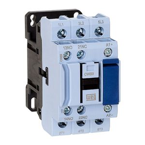 Contator De Potência Tripolar Weg Cwb9-11-30c03 24vcc 9a 1na+1nf