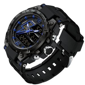 Relógio Masculino Militar Esportivo Digital à Prova D 'água 6137 Azul