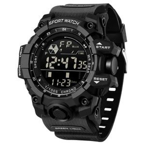 Relógio Eletrônico Masculino De Moda De Luxo Multifuncional 6229 Sanda Preto