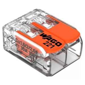 Conector Wago Compacto Emenda 2 Fios Tranparente