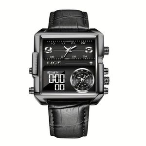 Relógio Lige Com Display Luminoso - Zona Horária Dupla Preto