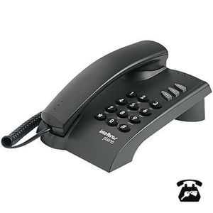 Telefone Pleno Preto C- Chave Funções Flash Redial Mute Opção De Chave E Bloqueio 4080057