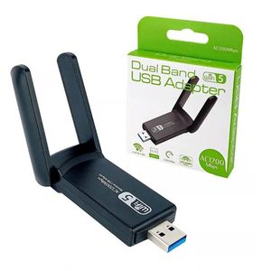 Adaptador Conversor Wi-fi 1300mbps Dual Band 5ghz / 2.4 Ghz Internet Fibra