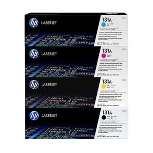 Kit 4x Cores Toner Original Hp 131a 276nw 251nw B+c+y+m