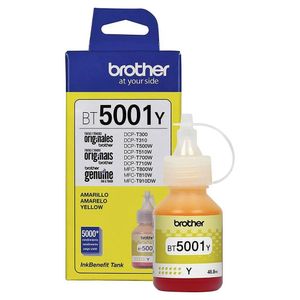 Tinta Brother Bt-5001y Bt5001 Amarelo Original Dcp-t300 Dcp-t500w Dcp-t700w Mfc-t800w 41.8ml