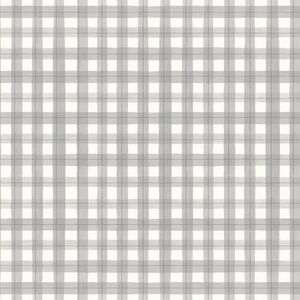 Papel De Parede Revoada Xadrez Picnic Pincelada Cinza 4432
