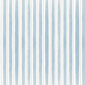 Papel De Parede Revoada Listrado Pincelada Azul 4445