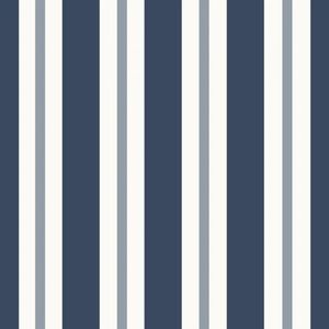 Papel De Parede Revoada Listrado Azul Marinho 4454