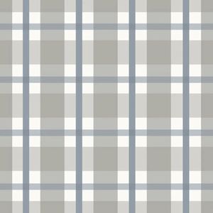 Papel De Parede Revoada Xadrez Cinza E Azul 4455