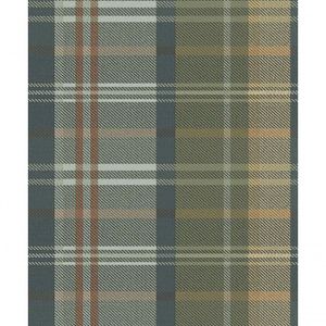 Papel De Parede Botany House Xadrez Verde 15506
