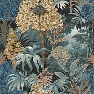 Papel De Parede Botany House Artemisia Azul 15502