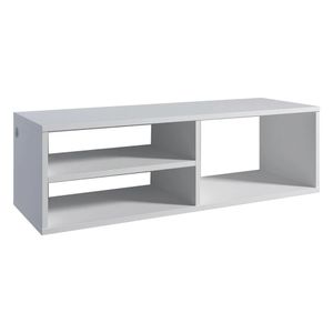 Bancada De Estudo Suspensa Branco Em Mdf [f031]