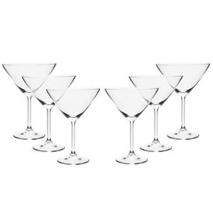 Conjunto De Taças Para Martini Bohemia Em Cristal 280 Ml 6 P Transparente