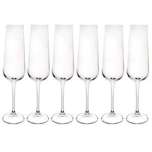Conjunto De Taças Para Champanhe Bohemia Ardea 6 Peças Transparente