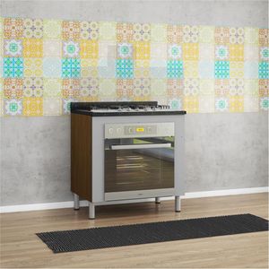 Balcão Para Forno E Cooktop Rubi Com 5 Bocas Bartira Grapia Platinum