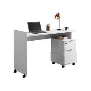 Escrivaninha Para Computador Alessa 2 Gavetas Modulo-1 Branco