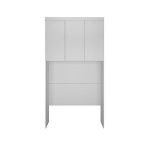 Modulo Aéreo Safira Solteiro Mdf Com 3 Portas Clic Móveis Branco