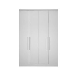 Modulo De Casal Safira Para Guarda-roupas Em Mdf Clic Móveis Branco