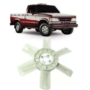 Helice Motor 6 Pás 4 Furos Picape D20 1993 Em Diante Pick Up 70360035 #