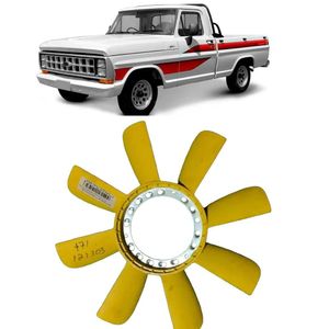 Helice Radiador Caminhonete F-1000 F-4000 Motor Mwm 1993 A 1996 #