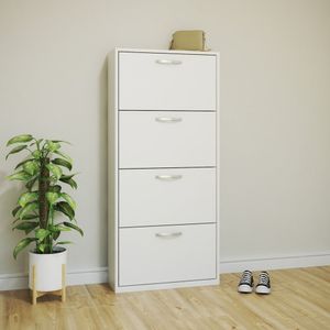 Sapateira Compacta 4 Portas 148cm X 25cm X 68.5cm . Branco