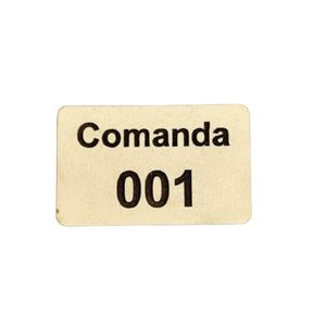 Comanda Bar Restaurante Ecologicas C/ 30 Em Mdf 3mm Branco [f031]
