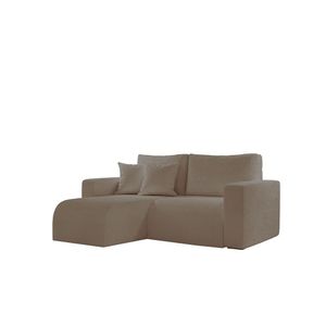 Sofá Living 120cm Chaise 90cm Lado Esquerdo Meu Sofá Online B002 Veludo Capuccino
