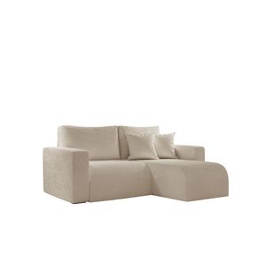 Sofá Living 120cm Chaise 90cm Lado Direito Meu Sofá Online A294 Linho Creme