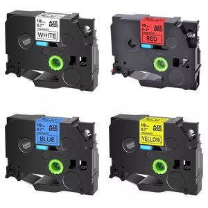4 Fitas Coloridas Pack 18mm Para Brother Tz Tze-241 Tze441 Tze-541 Tze-641 Pt-1880w
