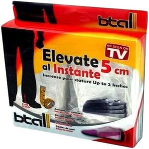 Par Palmilha Ortopedica Aumenta 5cm Calcanheira De Elevacao Gel 3/4 Fascite Esporao Pes Altos