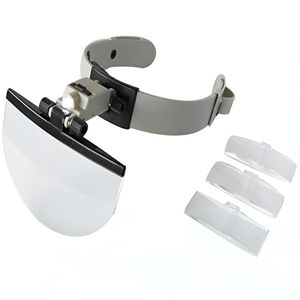 Oculos Lupa Maos Livre Profissional Led Lente De Cabeca Aumento Estetica Reparo Joias Leitura Ourives