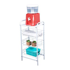Fruteira De Chão Desmontável 3 Cestos E Tampo Tubular - Gudim