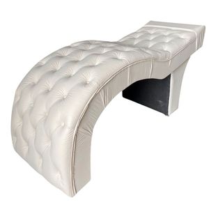 Maca Estética Estofada M1 80cm Corino Bege - In9 Decor