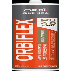 Tubo Pu Cinza Orbi Quimica Orbiflex 380gr 230 Ml