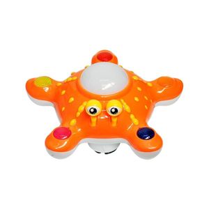 Estrela Lalá Bate E Volta Musical - Dm Toys Laranja