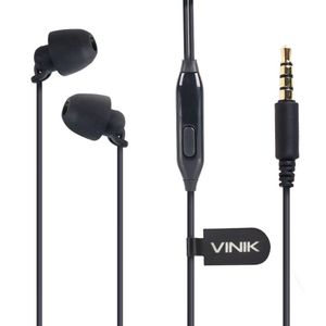 Fone De Ouvido Sound Comfort Preto Com Microfone Cabo 1.2m