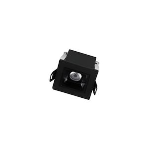 Spot De Embutir Taschibra Arch Pontual Led 2w Bivolt Preto 2700k Luz Amarela 15090429