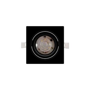 Spot De Embutir De Led Taschibra Alltop Par 20 Quadrado 7w Bivolt Preto Preto 3000k Luz Amarela 15090333